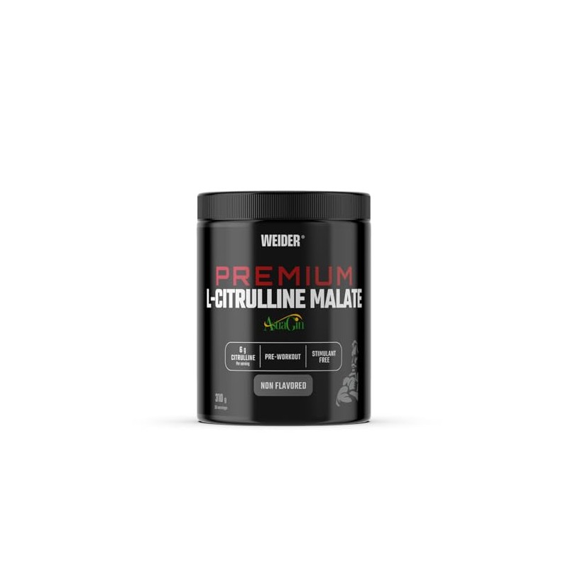 Weider Premium L-Citrulline Malate (310g) Unflavoured, Pre Workout 99% L-Citrulline