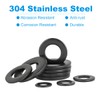 Drenky Washers M6.25 Pieces Large Stainless Steel A2 V2A Black