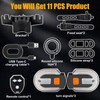 Fervorbeam Bike Tail Light with Turn Signal, USB Rechargeable Remote