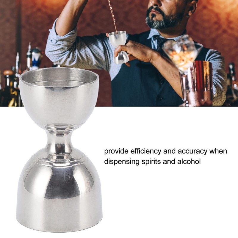 Jigger for Bartending, 60/30ml Bar Jigger Cocktail Jigger, Stainless Steel