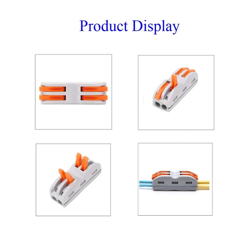 20 Pcs Lever Wire Connectors- Kalolary SPL-2 Compact Wire Wiring