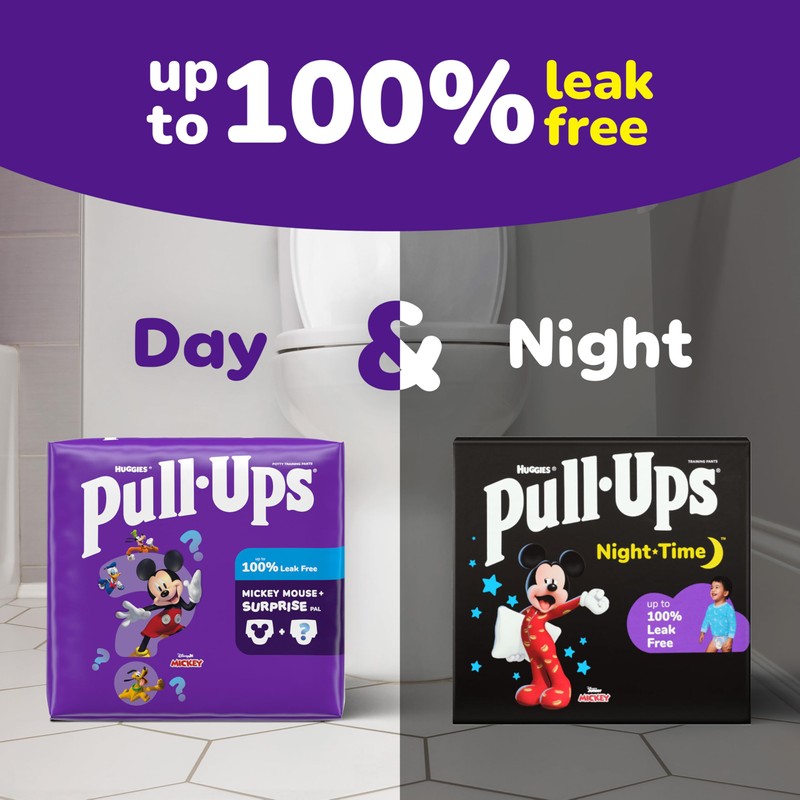 Pull-Ups Boys' Potty Training Pants, Size 2T-3T Training Underwear (16-34