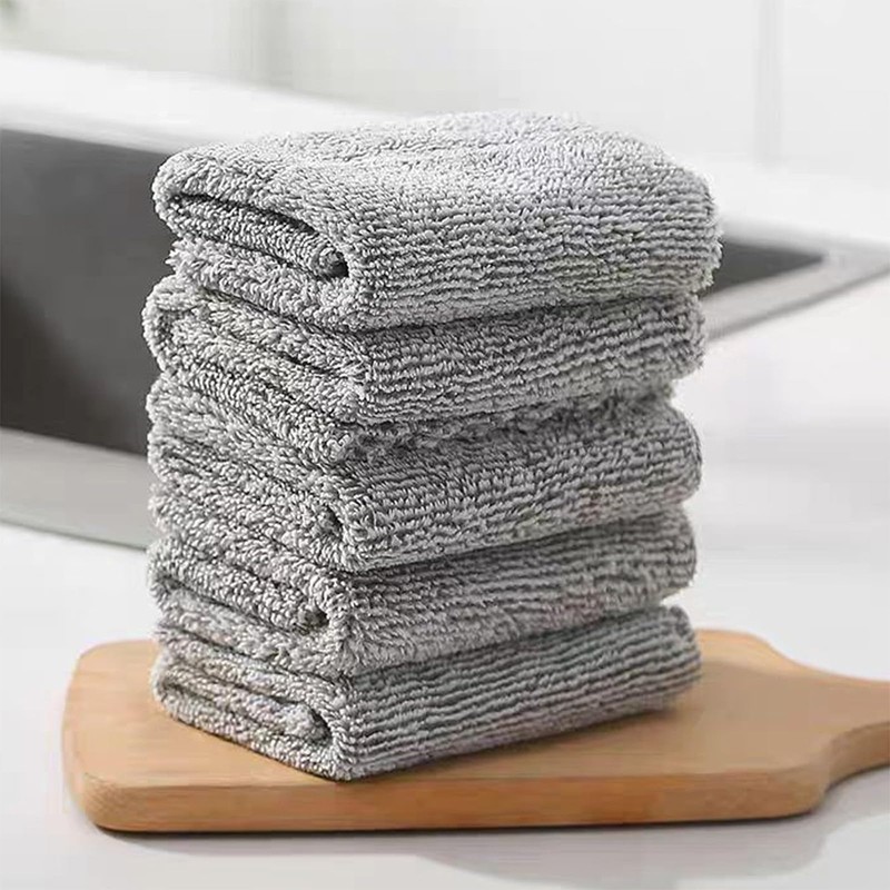 20 Pack Kitchen Dish Cloths Super Absorbent Coral Fleece Dish