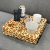 Couch and Bed Cup Holder Pillow, Sofa Refreshment Tray for