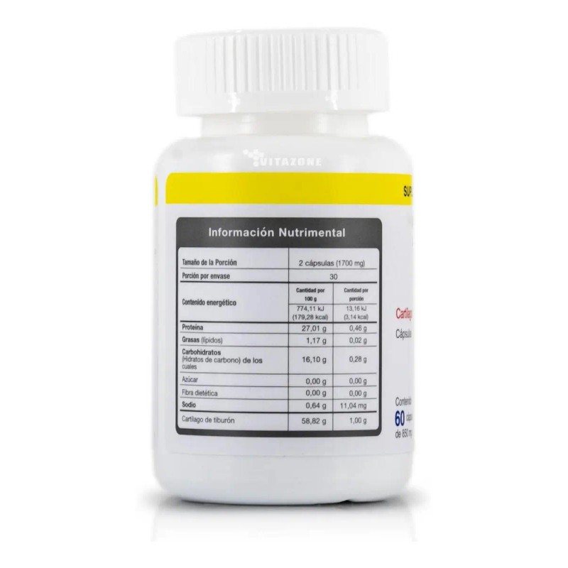 Suplemento Cápsulas Salud Natural Sharky Caps Frasco