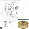 88663 Flat Idler Pulley for Power Transmission - 5" Flat