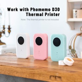 3 Rolls White D30 Continuous Labels 15mm x 4M Compatible with Label Maker Model D35 Q30 Q31 Q32 Q30S Long Label Tape, Thermal Sticker Paper Black on White Laminated Office Labeling Tape Replacement