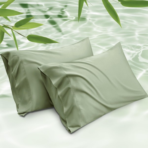 Bedsure Cooling Pillow Cases King - Rayon Made from Bamboo,