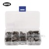 flexman 80Pcs Metric Woodruff Key Assortment Kit, Stainless Steel Semicircular