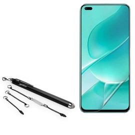 BoxWave Stylus Pen Compatible with Hi nova 9z - EverTouch Capacitive Stylus, Fiber Tip Capacitive Stylus Pen - Jet Black