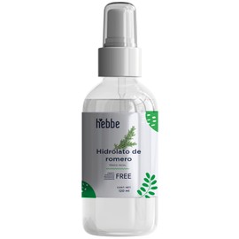 HEBBE - Hidrolato de Romero 125 ml | Aliado para Pieles Sensibles y Dañadas por el Paso del Tiempo | Tónico Purificante, Regularizador y Cicatrizante | Reequilibra la Piel | Contenido de 125 ml