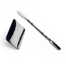 Makeup Mixing Palette Spatula Set Stainless Steel Palette Small Spatula 2ea