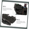Zerodeko Shipwreck Aquarium Decor Underwater Shipwreck Craft for Fish Tank