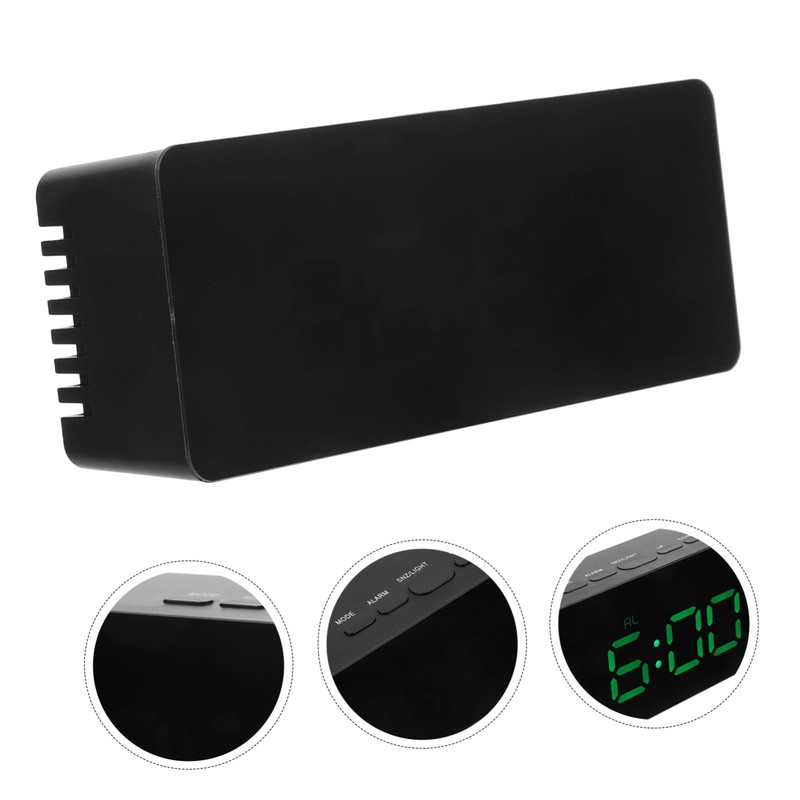 Alipis Digital Clock with Large Display Aesthetic LED Alarm Clock