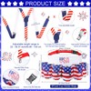 Mepase 5 Pcs Patriotic Beverage Beer Belt Set USA Belt