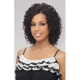 MilkyWay Que BEACH CURL 3PCS Human Hair MasterMix Weave Extension #2 Dark Brown