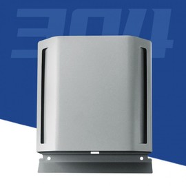 Square Anti-Drip Vent Hood Cap for Wall Protection Vent Cap Black 100mm