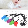 5pcs Infants Teething Necklace Silicone Exercise Senses Soothing Gum Chewing