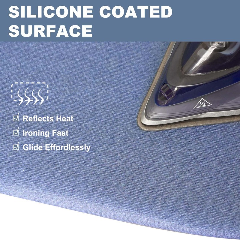 VividPaw 14x42 Inch Over-The-Door Ironing Board Cover with User-Friendly Design,