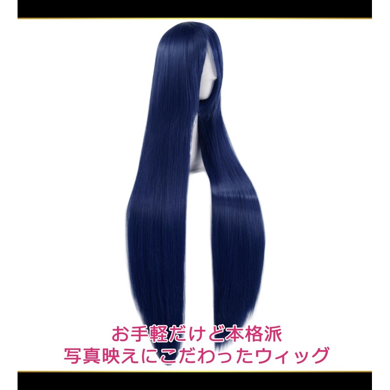CaseEden 6160 Premium Cosplay Wig, Smooth, Long, Straight 39.4 inches