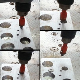 TOOLSTAR M42 HSS Bi-Metal Hole Saw, 15-200mm, Red, High Speed Steel, Hole Saw, Compatible with Metal, Wood, Plastic, Gypsum Board