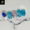 ❄️Antarctic sea handmade nail tips❄️ - Short straight nose pin