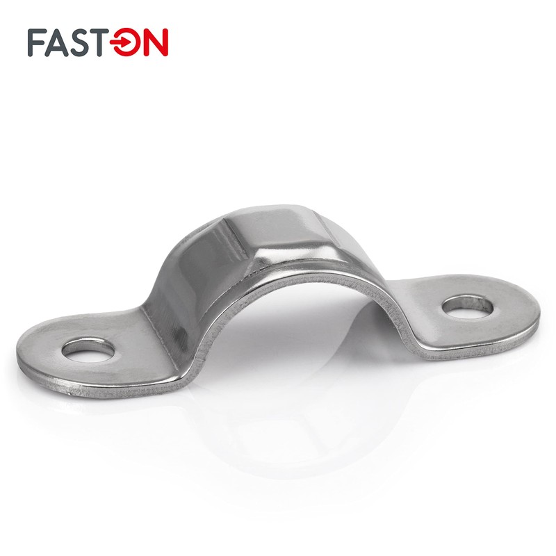 FASTON® Double clamp, single 25 mm stainless steel A2 V2A