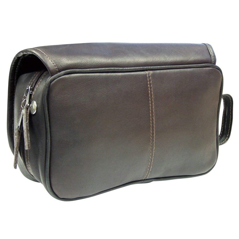 AsdruMark Dark Brown Hanging Wash/Toiletry Bag