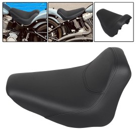 Unbranded Black Renegade Driver Rider Solo Seat Fit For Harley Heritage Softail EFI FLSTNI