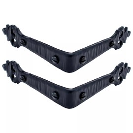 Borderland Rustic Hardware 2 Pack 3.5" Decorative Corner Brace, Corner Protectors Iron Angle Corner Bracket - Black, 4