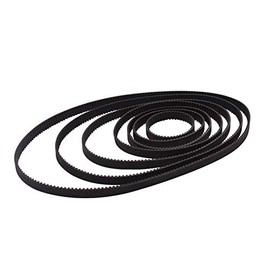 GT2 Timing Belt, Powertool Rubber Synchronous Belt - 6mm Width for 3D Printer Belt CNC Machine (Pack of 2), 1220mm 2GT-6mm, Black, 631
