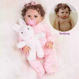 PYD 18In Realistic Reborn Baby Dolls Full Body Silicone Vinyl Newborn Girl Doll Gift