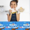 HJFZLY 2Pcs Blue Cartoon Luau Birthday Tablecloth and Animation Table