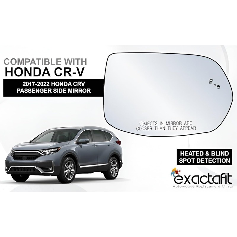 Passenger Side Mirror Replacement fits Honda CRV 2017-2022 with BSD