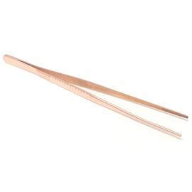 9" Copper Tweezers Pickling Tong Straight With Serrated Tips With Good Grip by JTS
