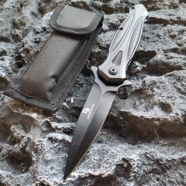 doom blade Black High Quality Stainless Steel Portable Camping Peeling