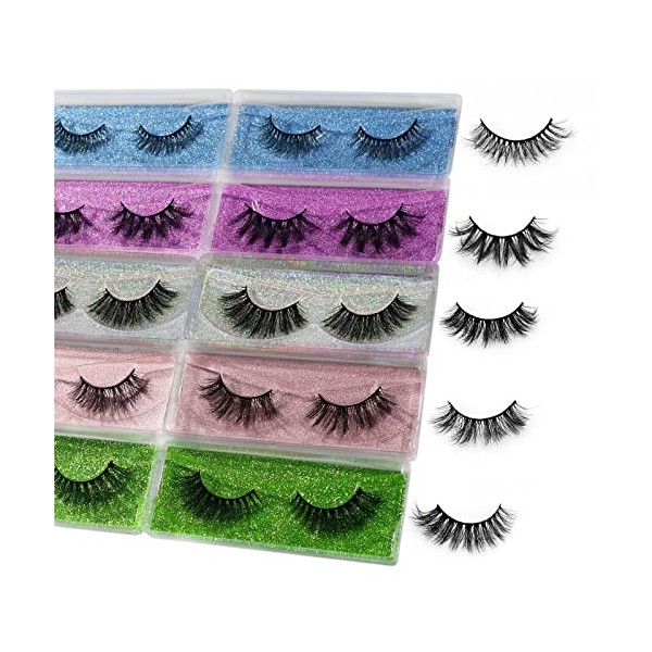 Fluffy Eyelashes Wholesale Bulk - 10/30/50/100 Pack Volume Wispy Lashes