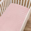 American Baby Company Heavenly Soft Chenille Crib Sheet, Pink