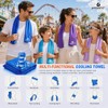 Cooling Towels 6 Pack, YQXCC Soft Microfiber Quick Dry Towels