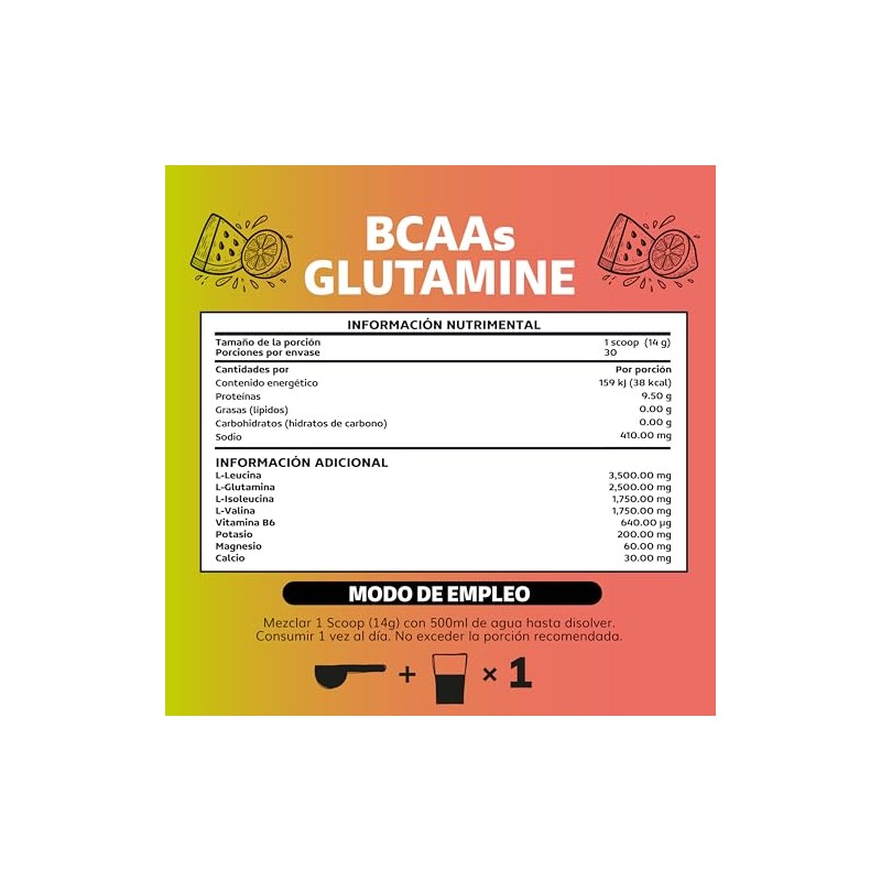 Beyond Vitamins BCAA + Glutamina + Electrolitos | 7g Aminoácidos