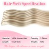ABH AMAZINGBEAUTY HAIR Highlighted Hand Tied Weft Hair Extensions Straight