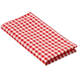 EBM ギンガム チェックナフキン 450×450 レッド