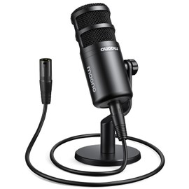 MAONO XLR Podcast Microphone, Cardioid Studio Dynamic Mic for Vocal Recording, Streaming, Voice-Over, Voice Isolation Technology, Metal Mic, Works for Audio Interface, Mixer, Sound Card-PD100