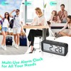 Romon Digital Alarm Clock, Small Travel Alarm Clock, Temperature and