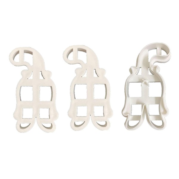 3 Pieces Cat Butt Cookie Cutter, 3D Kitty Butt Cookie