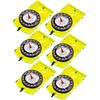 6 Pcs Navigation Backpacking Compass Orienteering Hiking Compass Adjustable Map