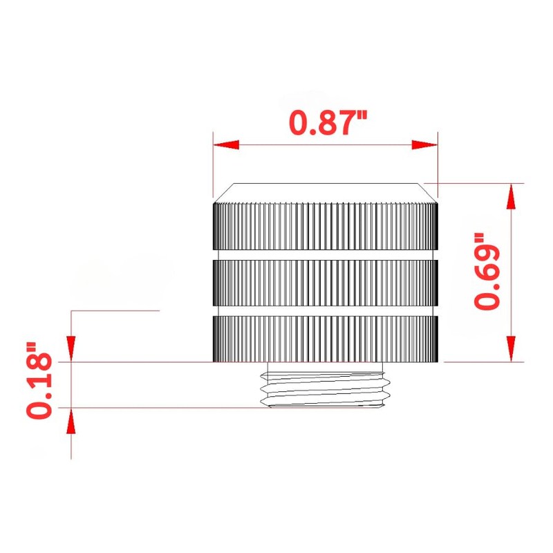Dracaena 2 Pack G1/4” Thread to OD 12mm Hard Tube