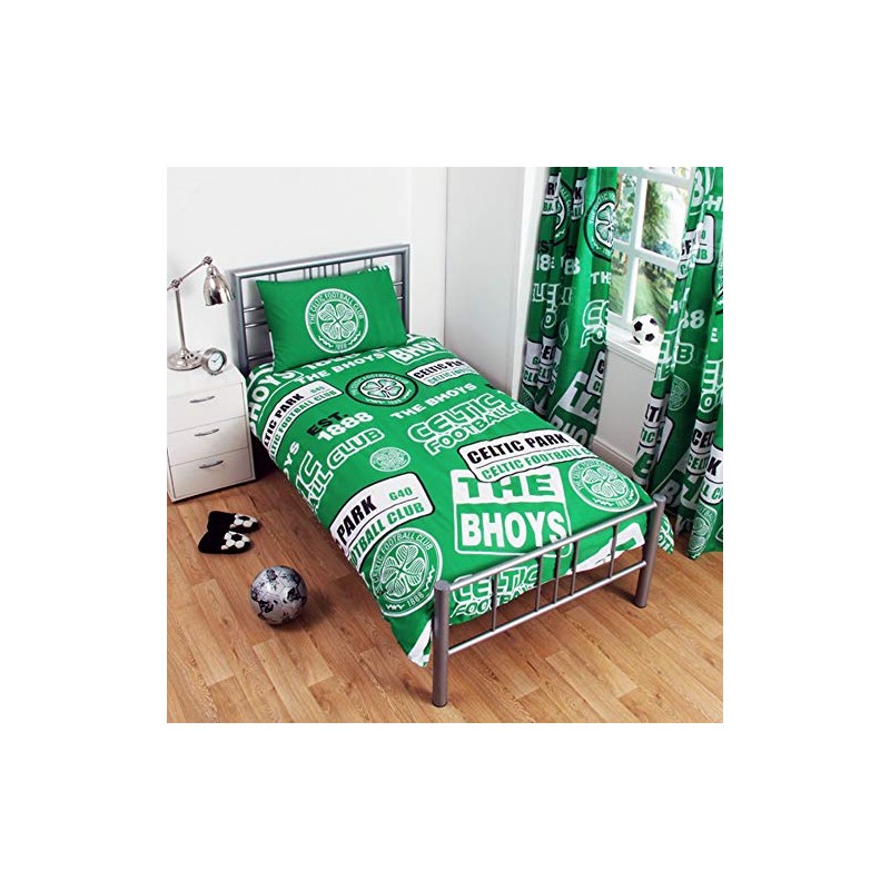 Celtic Patch Duvet Set (Single) (Green)
