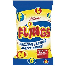 Willards Flings Maize Snack- Imported from South Africa, 150gm (5.29oz)