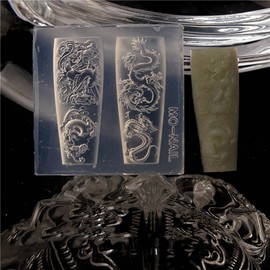 Nail Art Silicone Mold Beautiful 3D Nails Molds Dragon Mould Epoxy Resin Molds Home Decor DIY Resin Art
